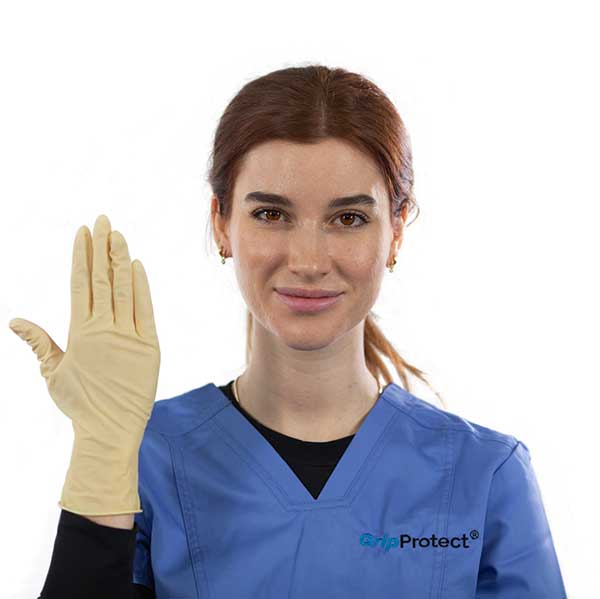 Medical Disposable Auto GripProtect Ultra 8 Mil Latex Exam Gloves BOX of 100 